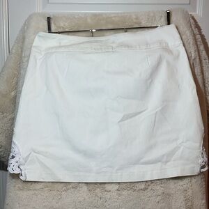 Bella Rose White Skirt